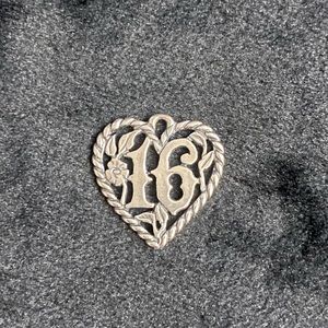 James Avery sweet 16 heart charm